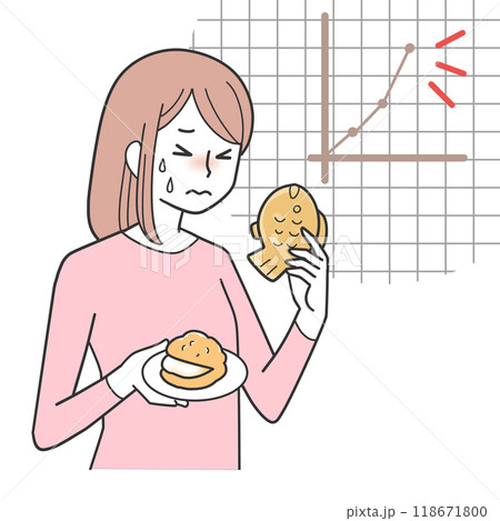 ダイエット中の女性 ダイエット中の女性 118671800