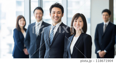 ビジネスパーソン集合写真 ビジネスパーソン集合写真 118671904