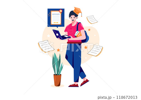 Online Education Illustration Concept 118672013