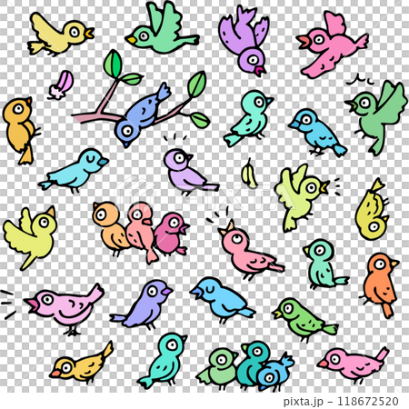小鳥人物手寫插圖集 118672520