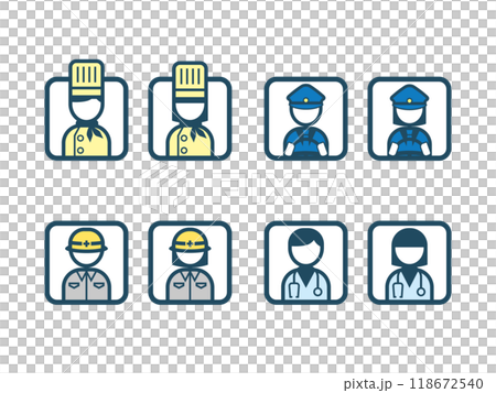 人職業圖示顏色方塊 人職業圖示顏色方塊 118672540