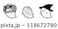 ハロウィン仮装するゴーストくん 118672780
