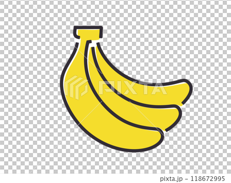 Banana simple vector icon 118672995