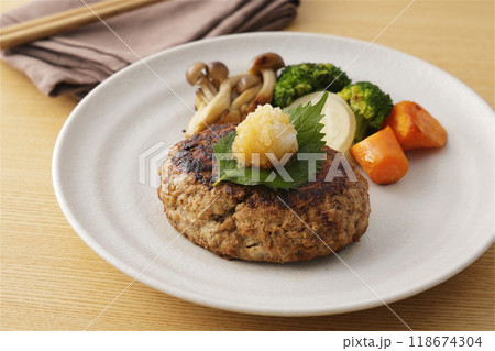 大根おろしを乗せた和風ハンバーグ 大根おろしを乗せた和風ハンバーグ 118674304