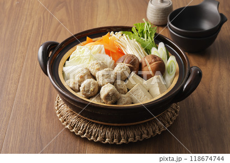 鶏肉のつみれ鍋 鶏肉のつみれ鍋 118674744