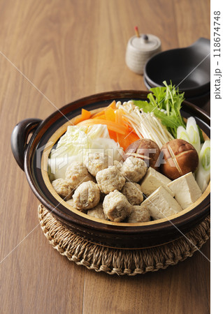 鶏肉のつみれ鍋 鶏肉のつみれ鍋 118674748