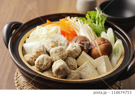 鶏肉のつみれ鍋 鶏肉のつみれ鍋 118674753