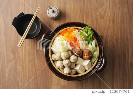 鶏肉のつみれ鍋 118674761