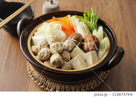 鶏肉のつみれ鍋 鶏肉のつみれ鍋 118674764
