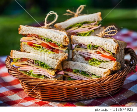 ピクニックサンドイッチ 118674922
