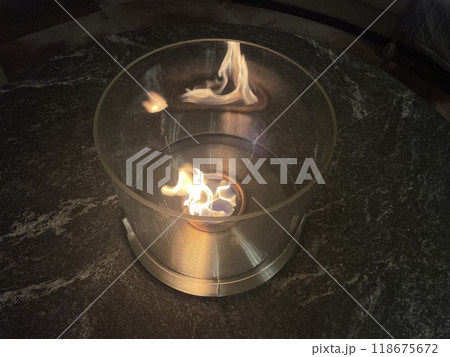 リゾートホテルロビーのインテリア リゾートホテルロビーのインテリア 118675672