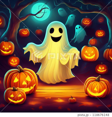ハロウィンのイラスト 118676148