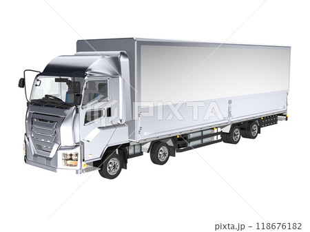 大型トラック 単体(3DCGイメージ) 大型トラック 単体(3DCGイメージ) 118676182