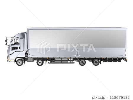 大型トラック 単体(3DCGイメージ) 大型トラック 単体(3DCGイメージ) 118676183