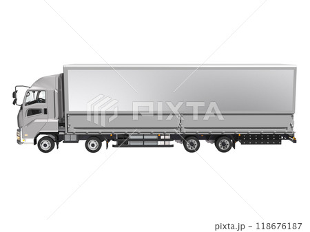 大型トラック　単体(3DCGイメージ) 118676187