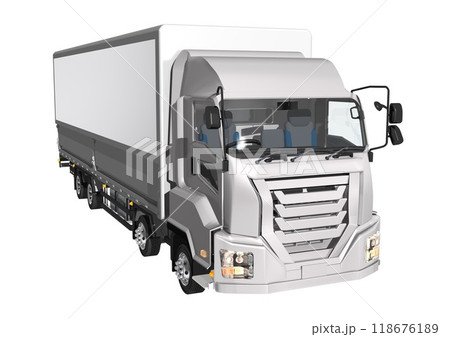 大型トラック　単体(3DCGイメージ) 118676189
