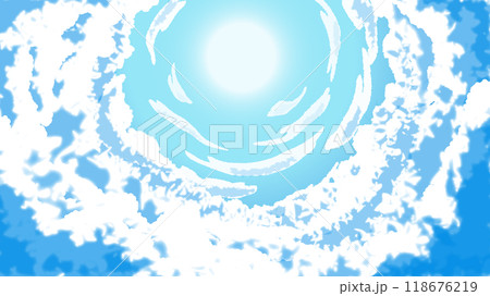 台風の目のベクターイラスト 台風の目のベクターイラスト 118676219