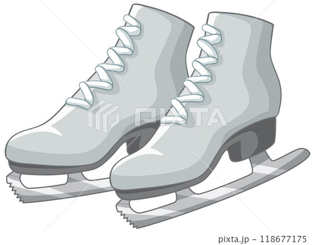 Pair of Ice Skates Illustration 118677175