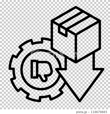Icon of poor quality product. Icon of poor quality product. 118678665