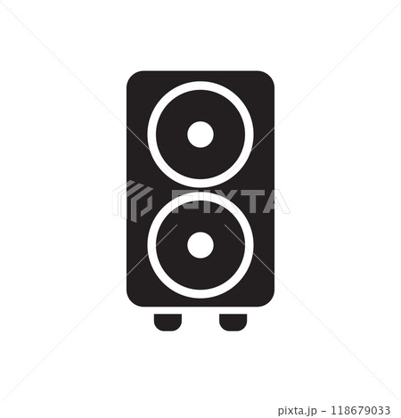 Sound system icon logo design template isolated illustration 118679033