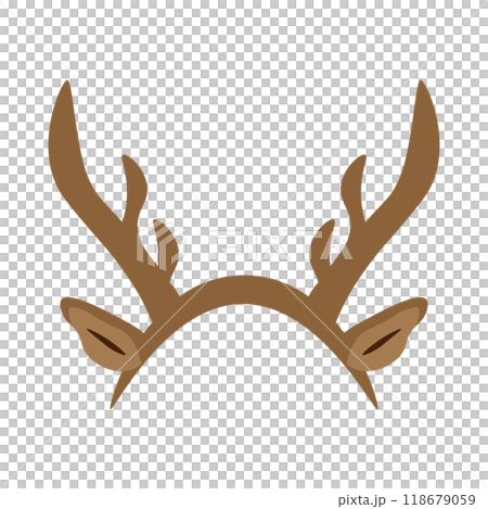 Simple reindeer headband vector illustration Simple reindeer headband vector illustration 118679059