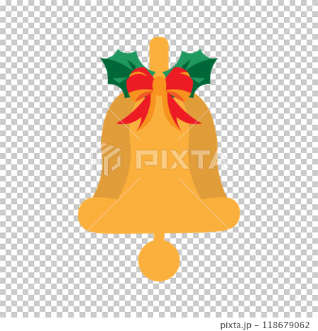 Vector illustration of bells with holly and ribbon Vector illustration of bells with holly and ribbon 118679062