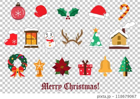 かわいいクリスマスのイラスト素材 118679067