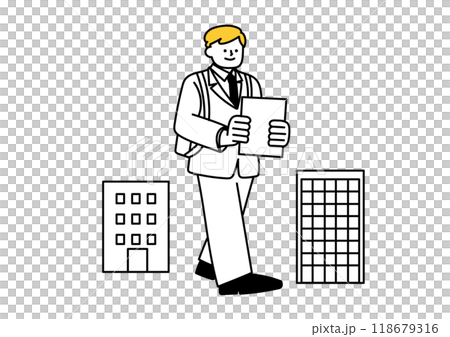 転職活動をしているビジネスマン 転職活動をしているビジネスマン 118679316