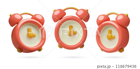 3d red alarm clocks vector icons set time concept cute minimal plastic objects collection 3d red alarm clocks vector icons set time concept cute minimal plastic objects collection 118679436