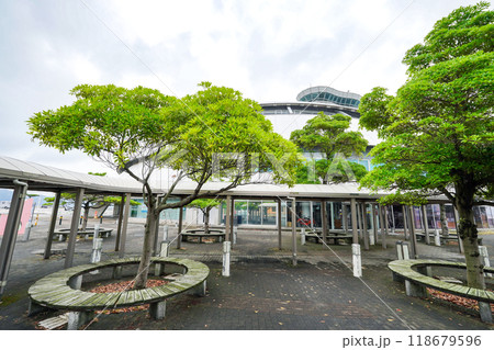 日本海と大山のパノラマが楽しめる夢みなとタワー(鳥取県境港市) 日本海と大山のパノラマが楽しめる夢みなとタワー(鳥取県境港市) 118679596