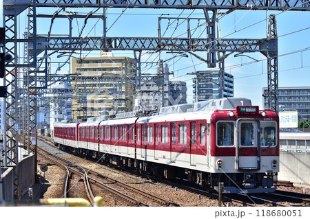 今川を通過する近鉄南大阪線 6020系 118680051