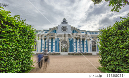 Grotto Pavilion timelapse hyperlapse in Catherine Park at Tsarskoye Selo Pushkin , St. Petersburg, Russia Grotto Pavilion timelapse hyperlapse in Catherine Park at Tsarskoye Selo Pushkin , St. Petersburg, Russia 118680314