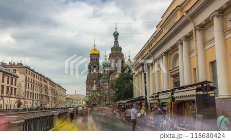 Church of the Savior on Spilled Blood timelapse hyperlapse. 118680424