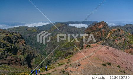 View over the clouds from slopes of Pico do Arieiro, Madeira timelapse View over the clouds from slopes of Pico do Arieiro, Madeira timelapse 118680720