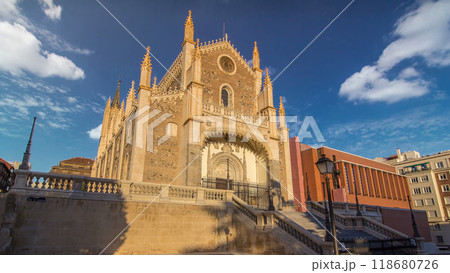 San Jeronimo el Real is a Roman Catholic church timelapse hyperlapse in central Madrid Spain San Jeronimo el Real is a Roman Catholic church timelapse hyperlapse in central Madrid Spain 118680726