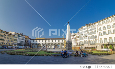 Public Square of Santa Maria Novella timelapse hyperlapse - one of the more important public squares in Florence. Public Square of Santa Maria Novella timelapse hyperlapse - one of the more important public squares in Florence. 118680901
