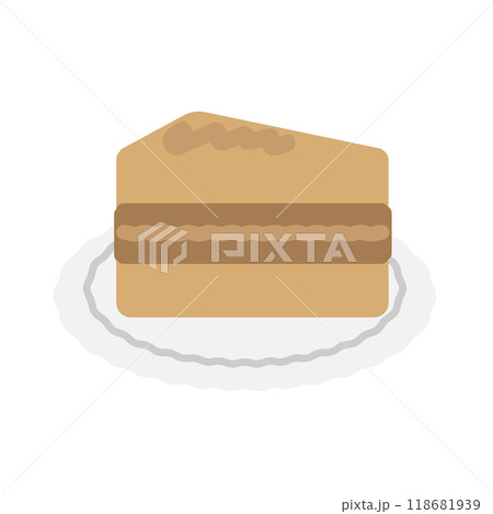 チョコレートケーキ　イラスト 118681939