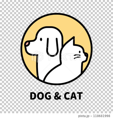 狗和貓的個人資料標誌顏色 118681998