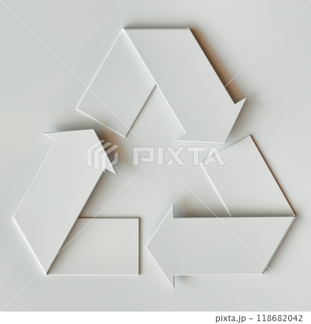 3D Rendering of a Recycling Symbol 118682042