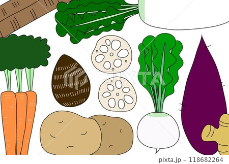根菜のポストカード 根菜のポストカード 118682264