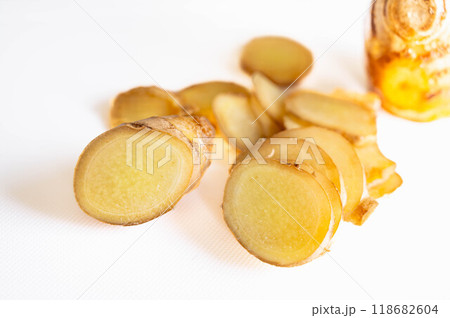 生姜のスライス 118682604