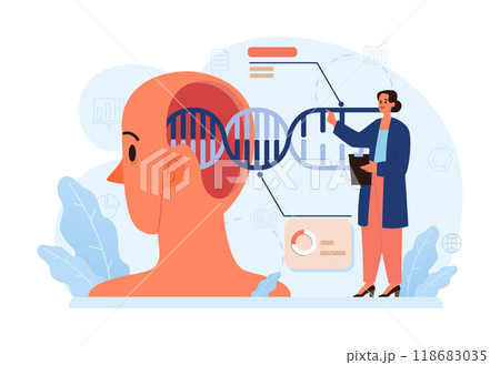 Biohacking. Health' engineering and improving with modern monitoring system, supplements, diet, and lifestyle changes. Human biological well-being and youth maintaining. Flat vector illustration Biohacking. Health' engineering and improving with modern monitoring system, supplements, diet, and lifestyle changes. Human biological well-being and youth maintaining. Flat vector illustration 118683035