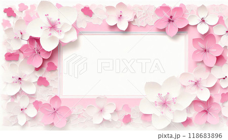 桜のフレーム,Generative AI AI画像 118683896