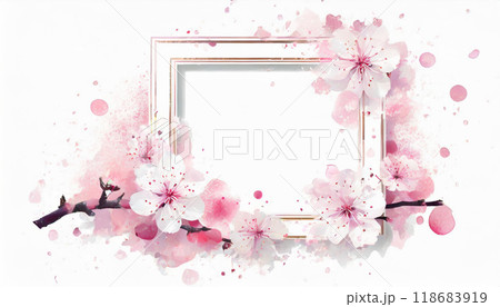 桜のフレーム,Generative AI AI画像 118683919