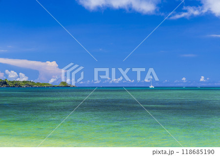 沖縄　海岸　空 118685190