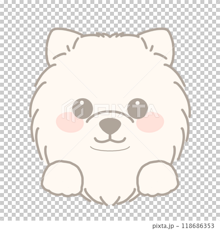 Pomeranian的例證 118686353