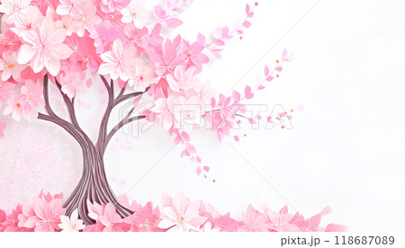 桜のイラスト,Generative AI AI画像 118687089