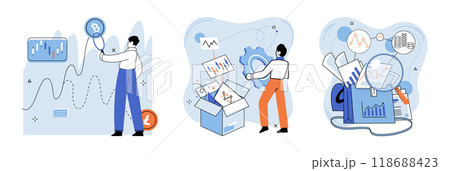 Stock market. Vector illustration. Analyzing stock market data is crucial for making informed investment decisions The stock market crash 1929 had significant impact on global economy Currency Stock market. Vector illustration. Analyzing stock market data is crucial for making informed investment decisions The stock market crash 1929 had significant impact on global economy Currency 118688423