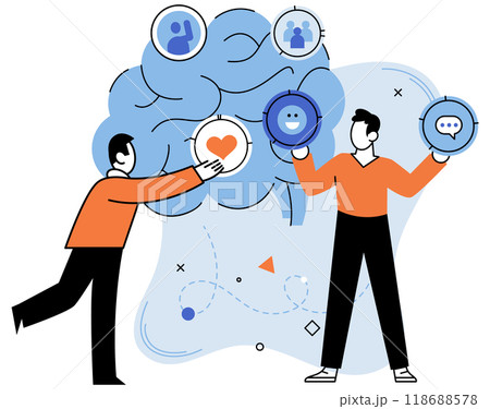 Thinking process vector illustration. Education is nurturing ground for growth creative and innovative minds Brainstorming sessions fuel flames imagination, leading to innovative ideas Strategic 118688578