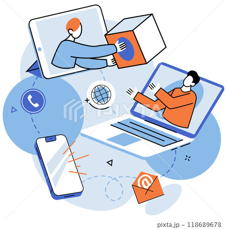 Teamwork vector illustration. Success is outcome united team working together towards shared vision Unity among team members fosters positive and productive work environment Creativity drives 118689678